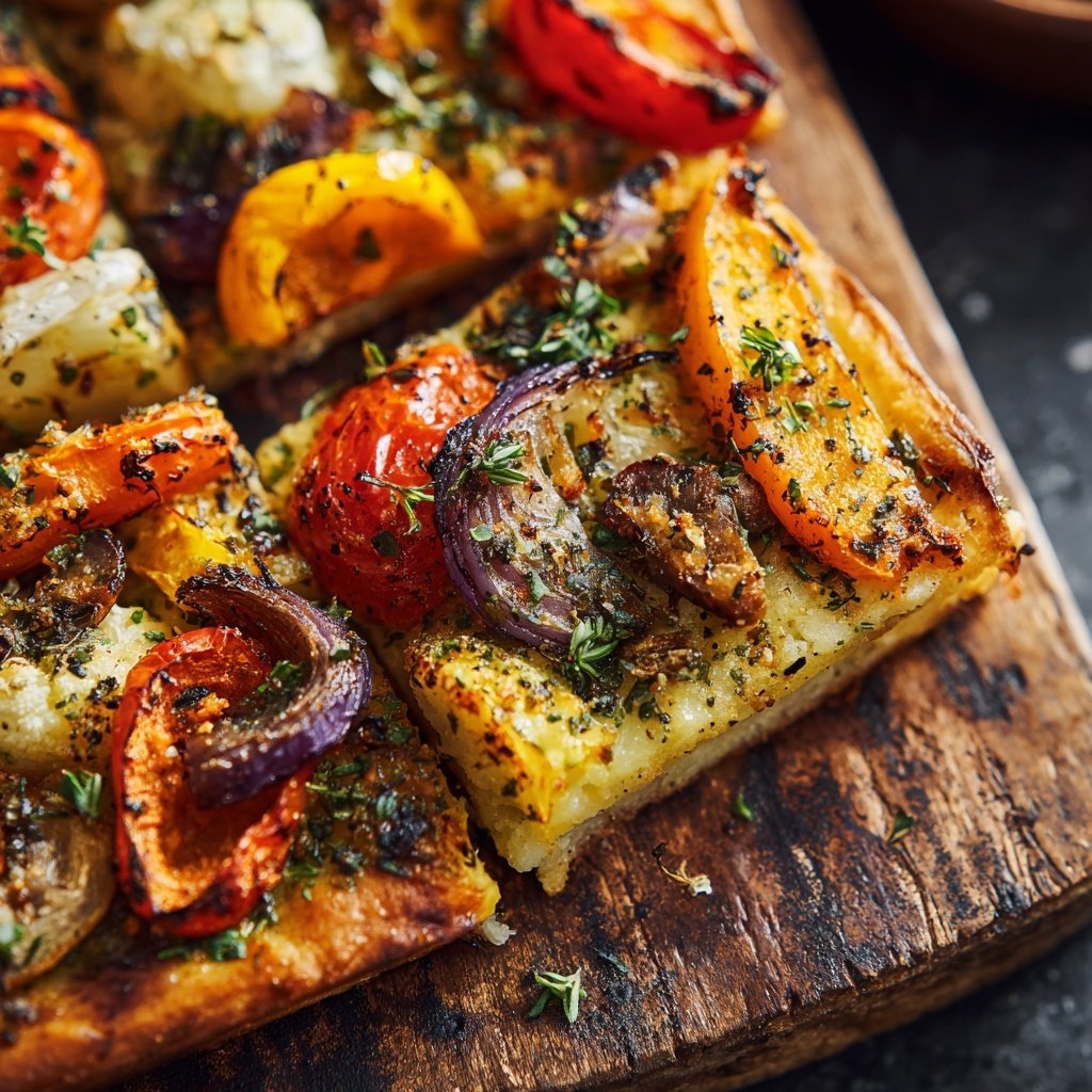 Abendessen vegetarisch aus dem Ofen