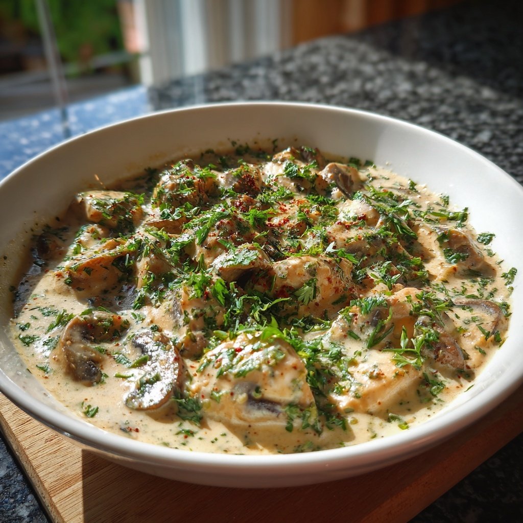 Kalorienarmes Putengeschnetzeltes Mit Champignons