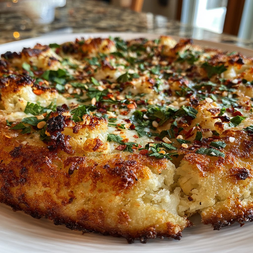 Blumenkohl Pizza Boden