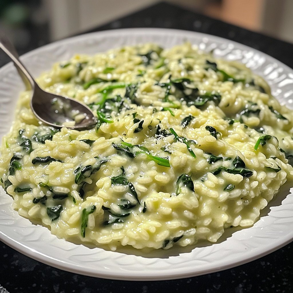 Risotto mit Spinat