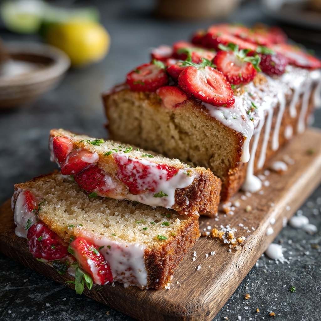 Erdbeer Vanille Rührkuchen
