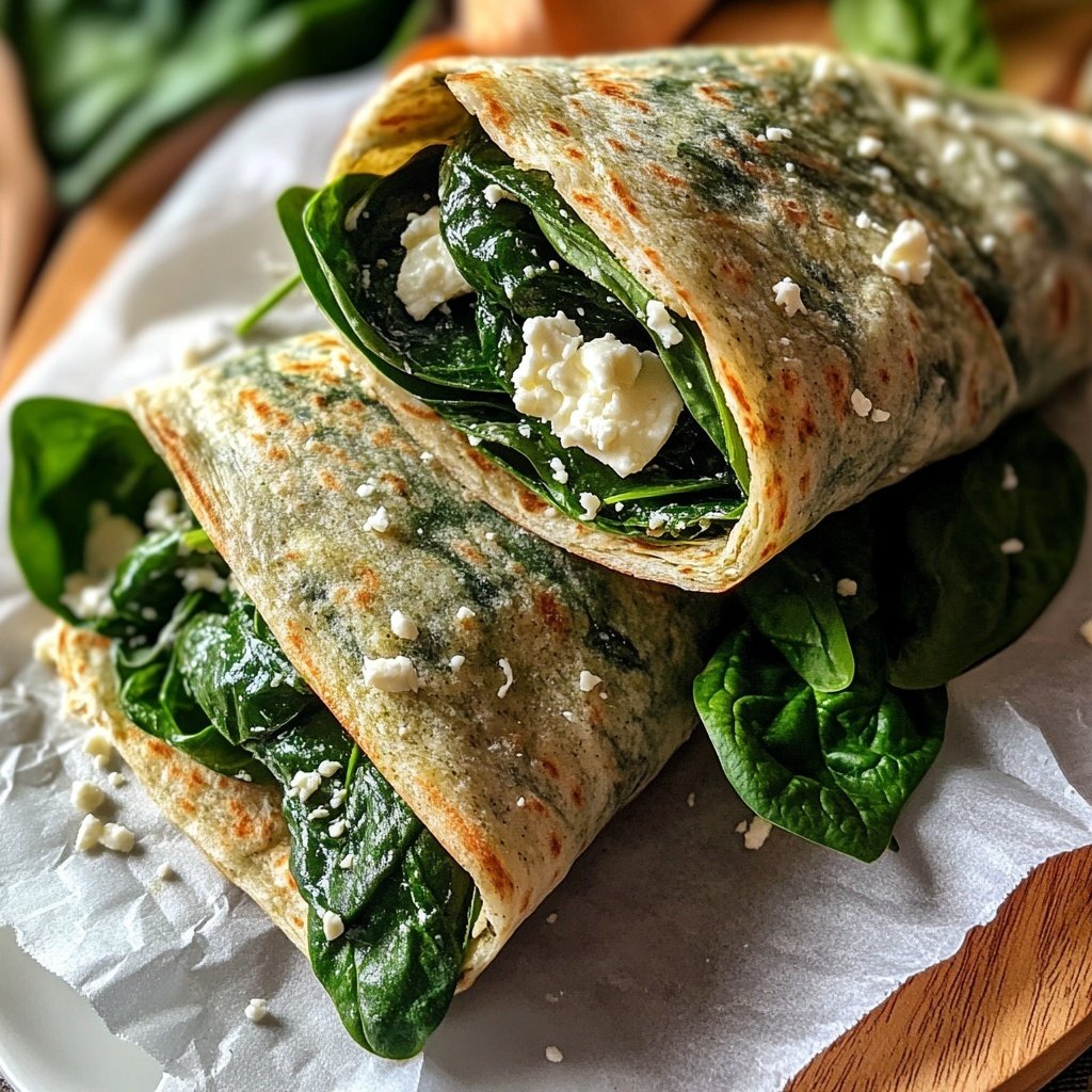 Wraps mit Spinat