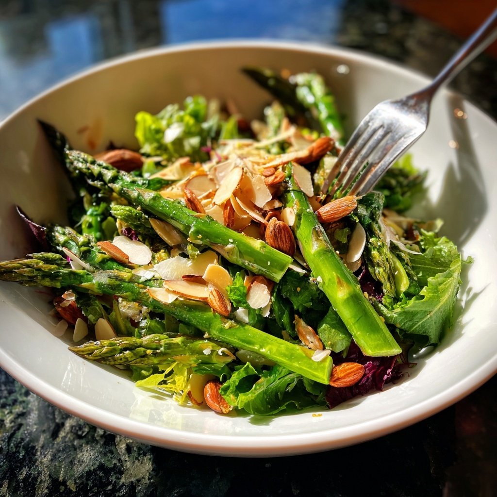 Grüner Spargel Salat